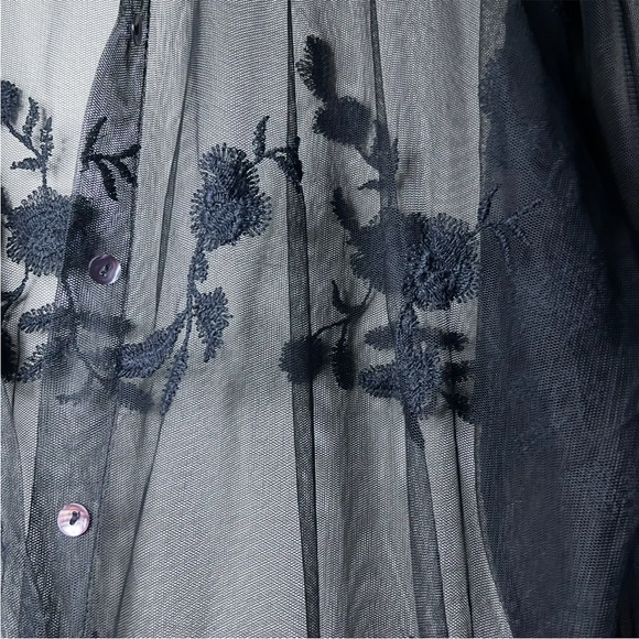 Zara Woman Long Floral Embroidered Cardigan - Picture 8 of 12